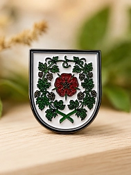 Ansteckpin mit Buckower Stadtwappen AP © Amt Märkische Schweiz
